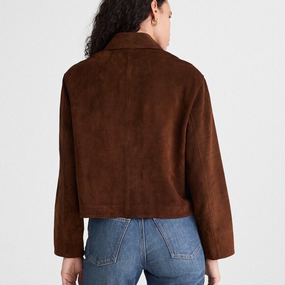 Madewell Boxy-Crop Suede Jacket - Picture 9 of 9